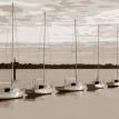 Boat School (Sepia print); Giclee print on canvas 16" x 20